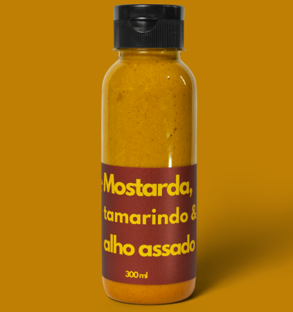Mostarda com Tamarindo e Alho Assado 300ml - Gloriosa Pimenta