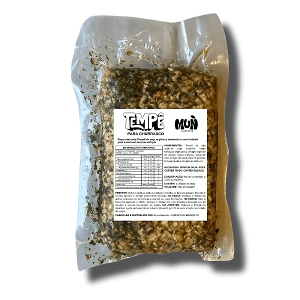 Tempe de Soja Para Churrasco 360g - MUN