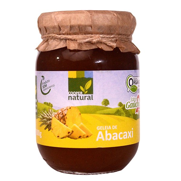 Geleia de Abacaxi Orgânica 300g - COOPERNATURAL