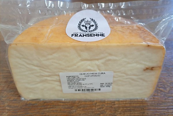 Queijo Meia Cura Defumado 500g - Fransenne