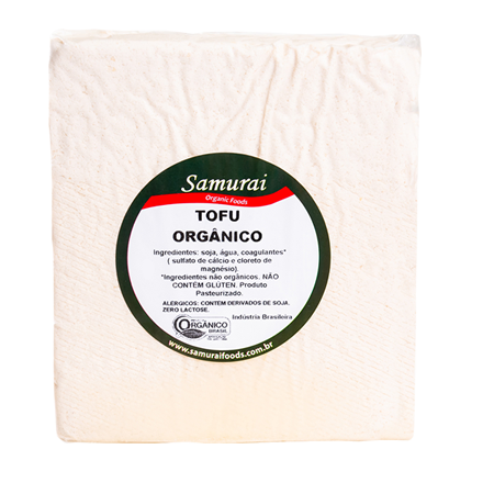 Tofu Natural Orgânico 1,264kg - SAMURAI