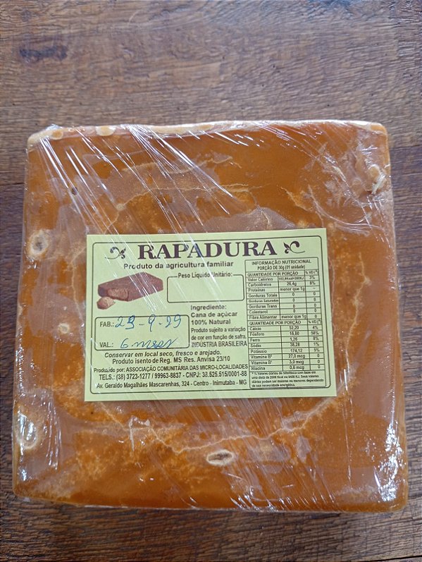 Rapadura Artesanal com Amendoim METADE - MAREJADA