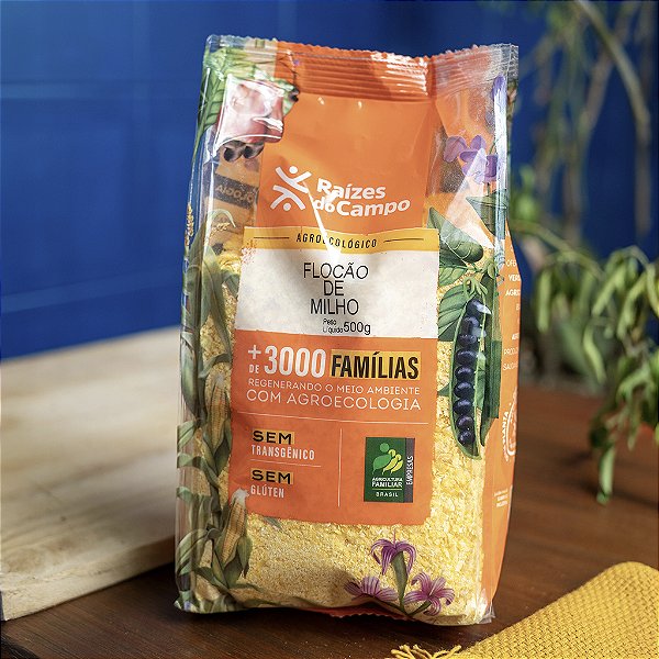 Flocão de Milho 500g - RAÍZES DO CAMPO