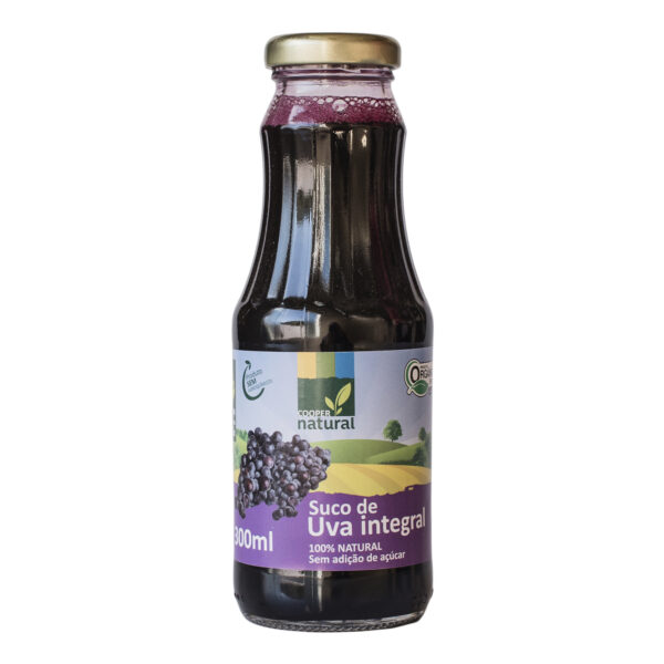 Suco de Uva Integral Orgânica 300ml - COOPERNATURAL