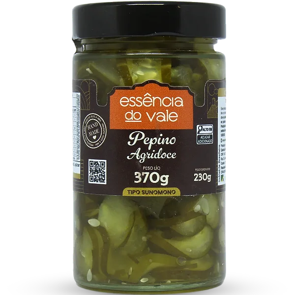 Pepino Agridoce Essencia do Vale 370g