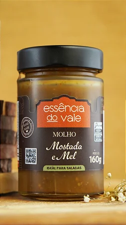 Molho de Mostarda e Mel Honey Mostard da Essencia do Vale 160g