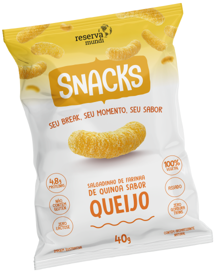 Snack de Quinoa Sabor Queijo 40g - RESERVA MUNDI