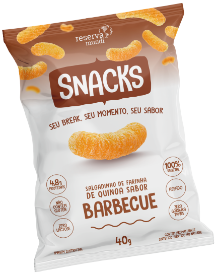 Snack de Quino Sabor Barbecue 40g - RESERVA MUNDI
