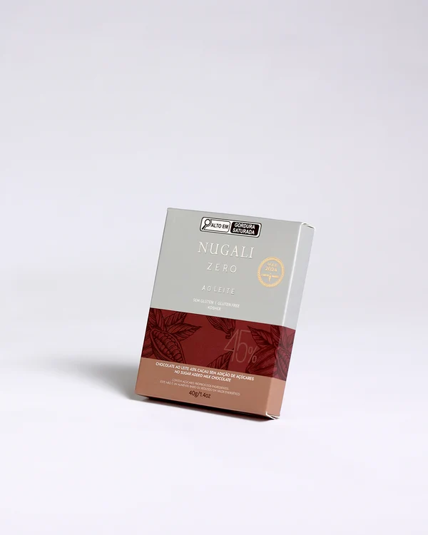 Tablete Chocolate ao Leite 45% Cacau 40g - NUGALI