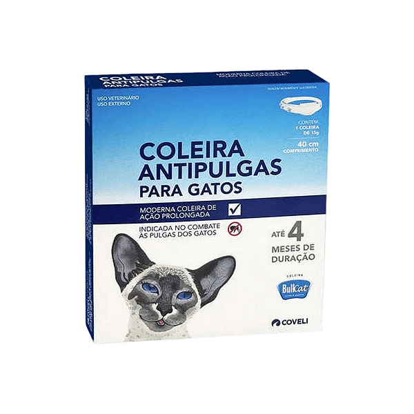 Coleira Anti Pulgas para Gatos Bullcat Coveli 15g