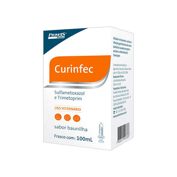 Antibiótico Curinfec Provets para Cães e Gatos 100ml