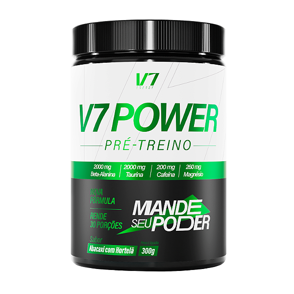 Pré-Treino V7 Power 300g – Abacaxi com Hortelã – V7 Energy