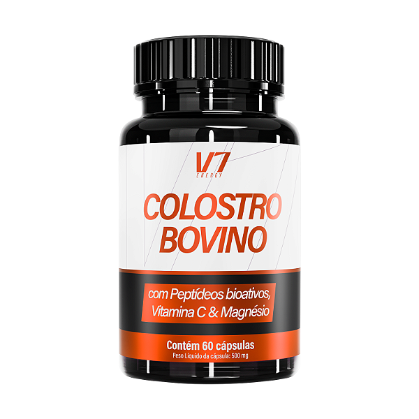 Colostro Bovino 500mg - 60 cápsulas - V7 Energy