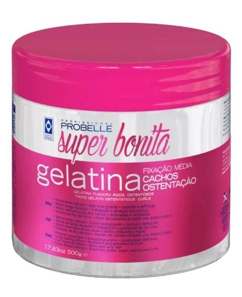 PROBELLE GELATINA FIXADORA CACHOS OSTENTAÇÃO 500G