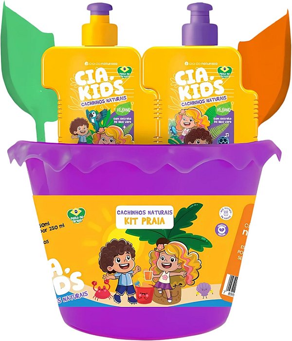KIT PRAIA CACHINHOS NATURAIS CIA KIDS