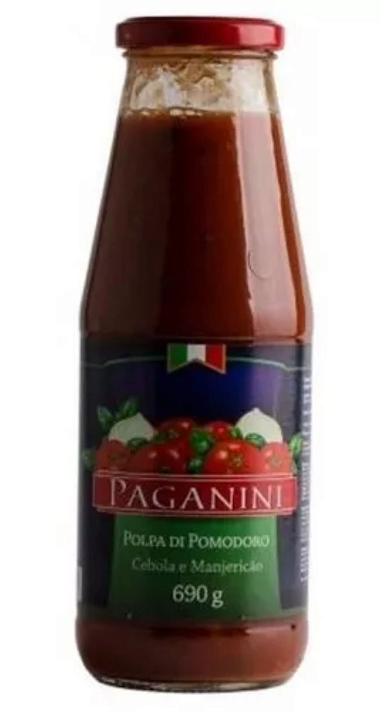 Polpa di Pomodoro Cebola e Manjericão Paganini 690g