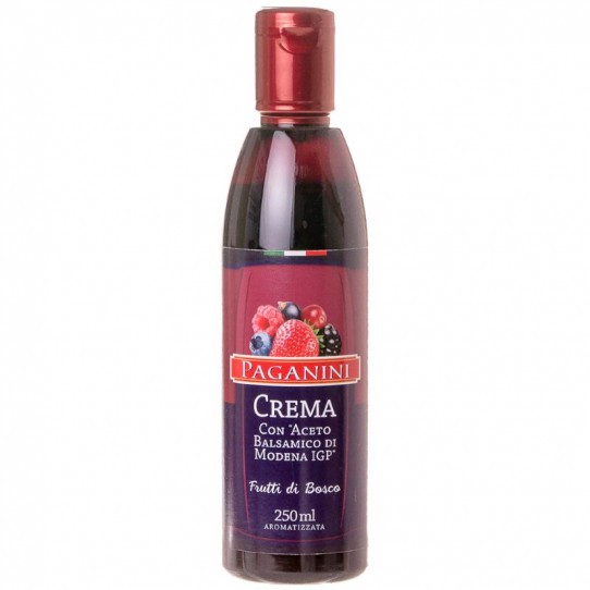 Creme Balsamico Italiano Frutas De Bosque Paganini 250ml