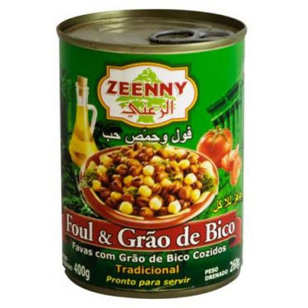 Foul e Grão de Bico Zeenny 400g