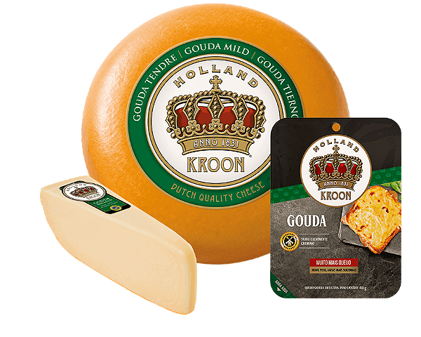 Queijo Gouda Coroa Holandês Pedaço 1kg