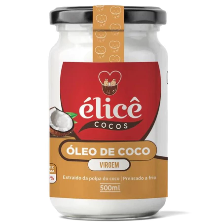 Óleo De Coco Élicê Extra Virgem 500ml