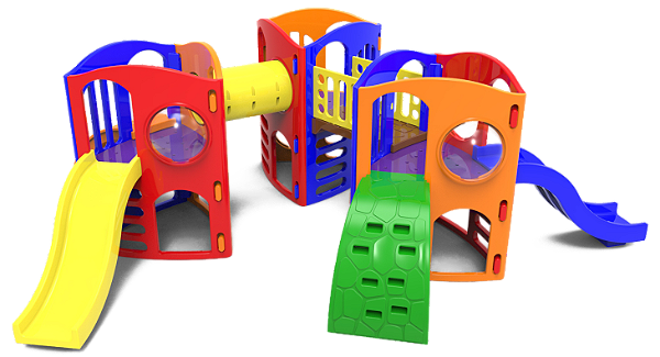 Playground Big Star III Com Ponte E Escorregador Tubular