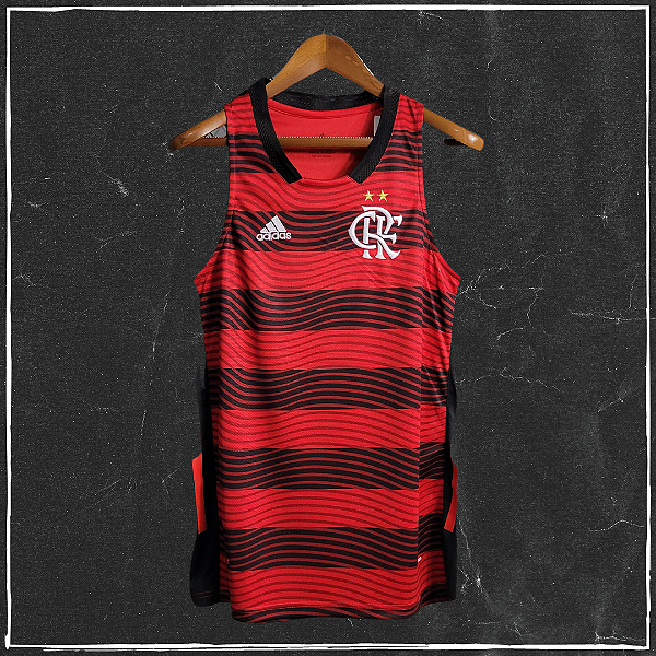 Camisa regata listrada Flamengo - Vermelha