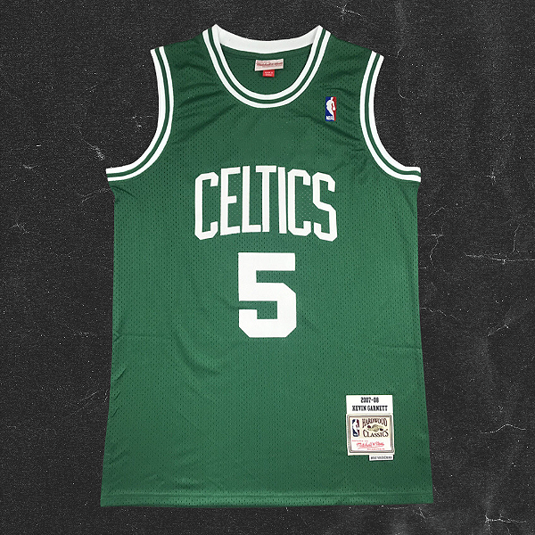 Jersey NBA Celtics Kevin Garnett #5 2007-08 Mitchell & Ness