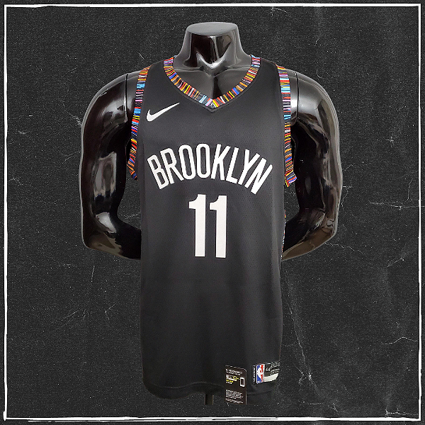 Jersey NBA Brooklyn Nets Kyrie Irving #11 Swingman - Preta