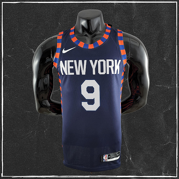 Jersey NBA New York Knicks R.J. Barrett #9 Swingman - Azul