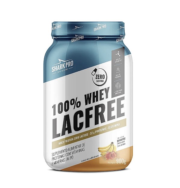100% WHEY LACFREE (900g) - Shark Pro