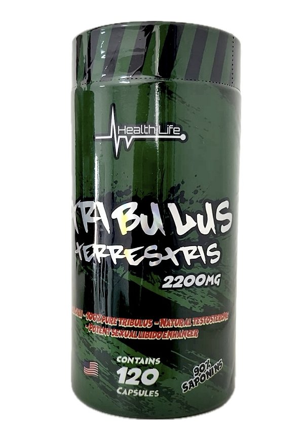 Tribulus Terrestris 2200mg - 120 Cápsulas - Health Life