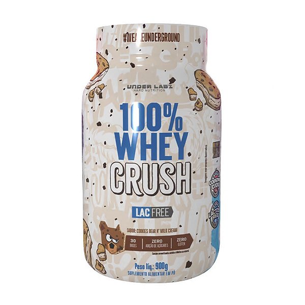 100% Whey Crush zero lactose 900g - Under Labz