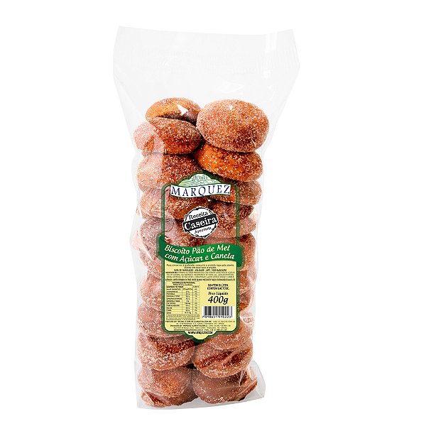 2186 - Biscoito Pão de mel com Açúcar e Canela 400g