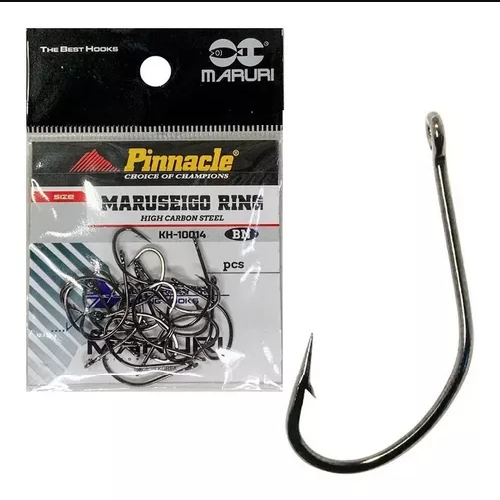 Anzol Pinnacle Maruseigo Ring Black N 18 (2,8cm) - 20 Peças