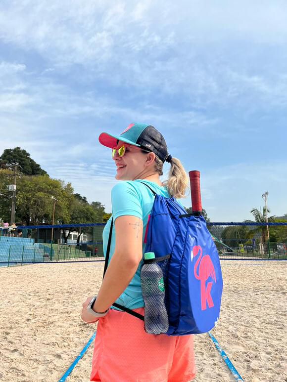 Sacochila Pink BT - Azul royal & Pink