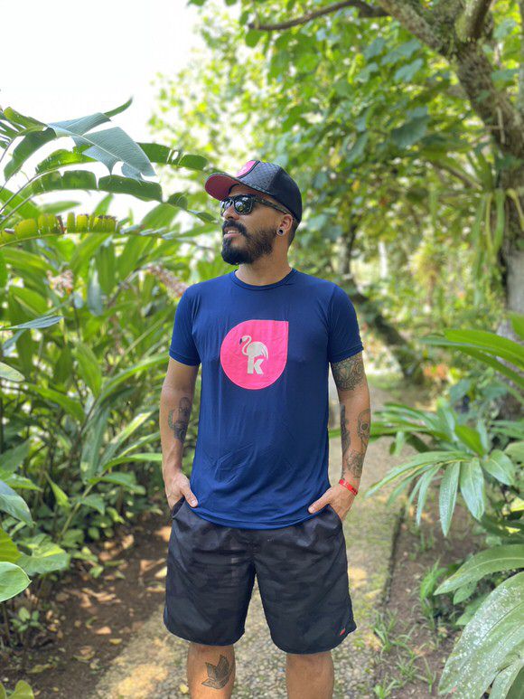 Camiseta Pink BT | Masculina (azul marinho)