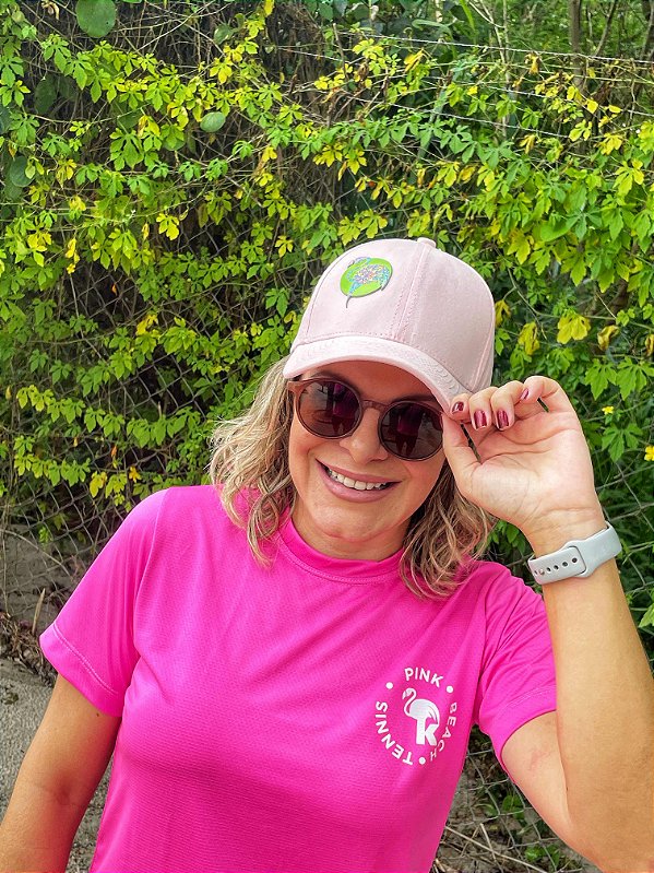 Boné Pink Lovers | Pink Rose (feminino)  Estilo americano Fecho de alta resistência ajustável na parte traseira Logo na frente Unissex
