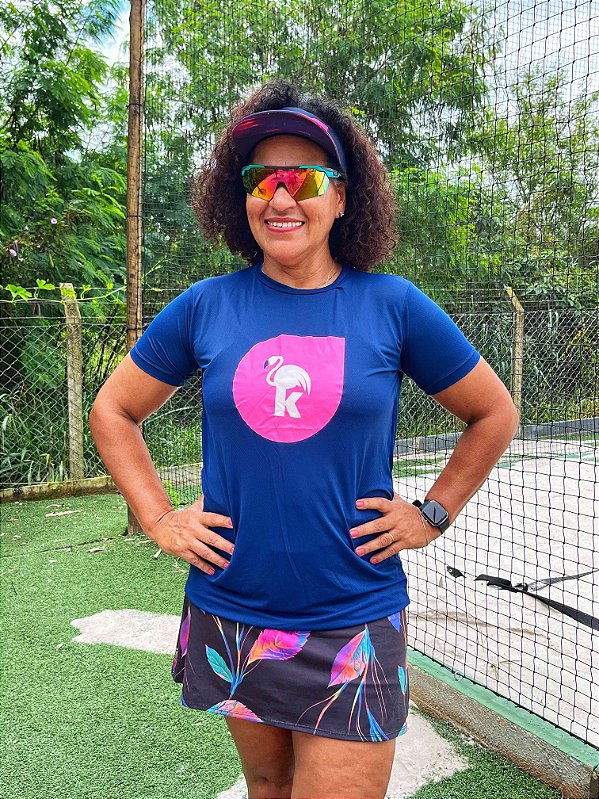 Camiseta Pink BT | Feminina (azul marinho)