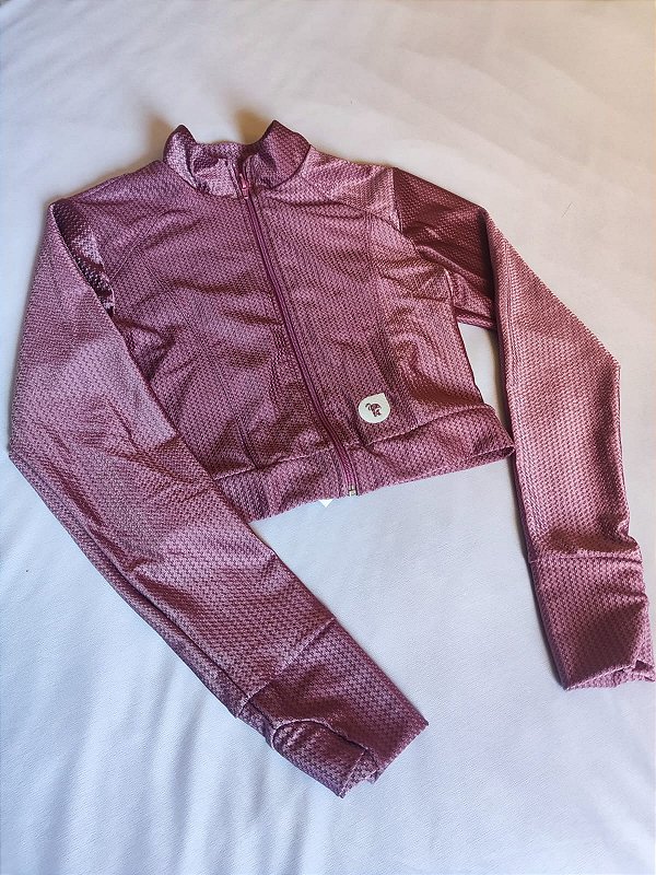 Jaqueta Cropped Pink BT Rose