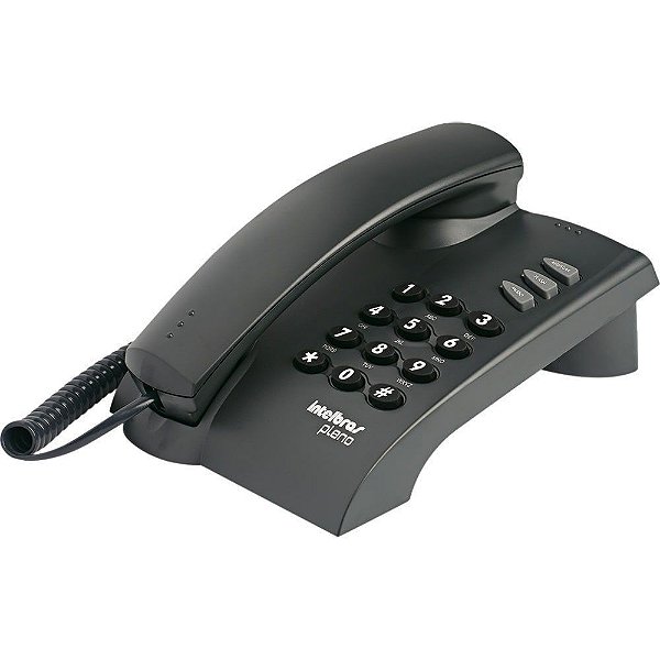 Telefone com fio Intelbrás Pleno PRETO (4080051)