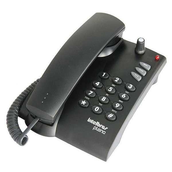 Telefone com AMPLIFICADOR Interno modelo Pleno PRETO