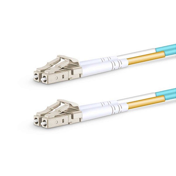 Cordão Óptico DPX MM Acqua OM3 10G 50/125µ LC-SPC/LC-SPC 2,5m