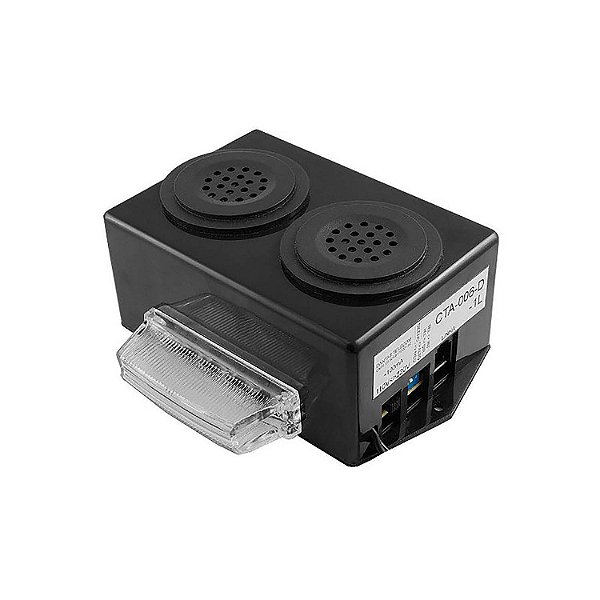 Campainha Eletrônica Audiovisual 2 Buzzer CTA-006-D-1L