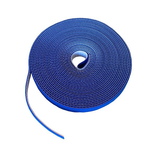 Velcro Dupla Face Slim 19mm x 3,6 metros AZUL