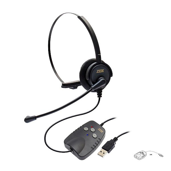 Adaptador de Áudio Digital USB para Headset ZOX DH-50