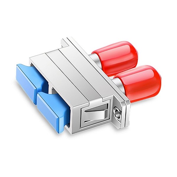 Acoplador Óptico DPX Híbrido SC/ST(PC) com FLANGE