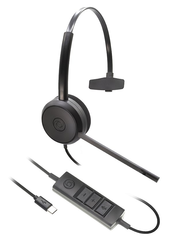 Fone Operador BRAVO USB-C MONO (Headset Plug USB-C) 01183-3