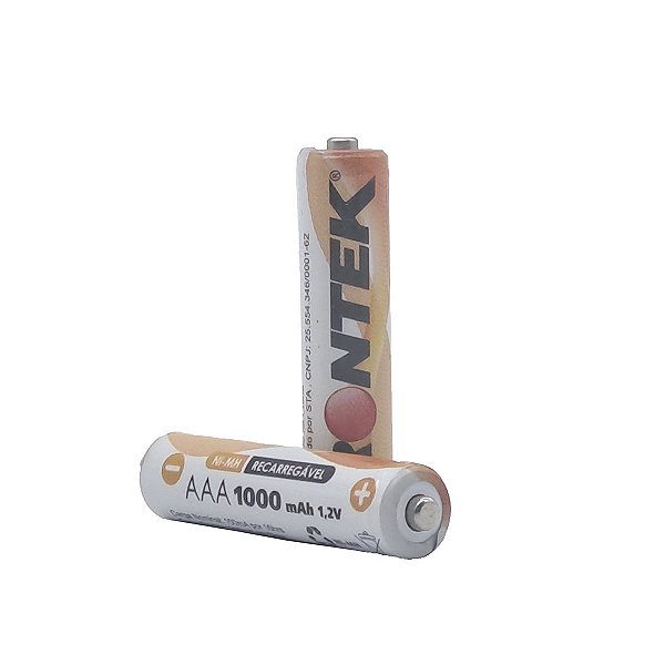 Pilha AAA RECARREGÁVEL 1000mAh RT1000AAAB2 (2 peças)