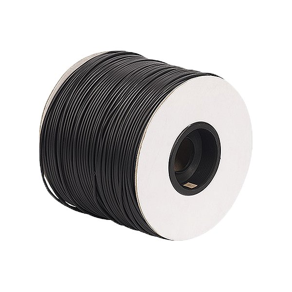 Cordão Liso Chato 6 VIAS PRETO - Rolo com 305 metros