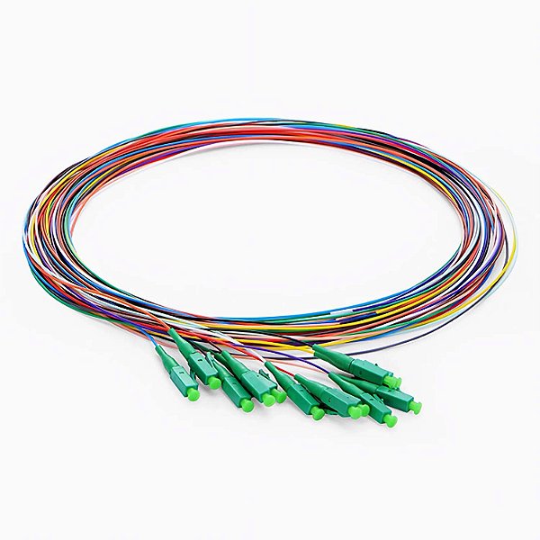 KIT Pigtail SPX SM 9/125µ LC-APC 1,5m - COLORIDO - 12 peças